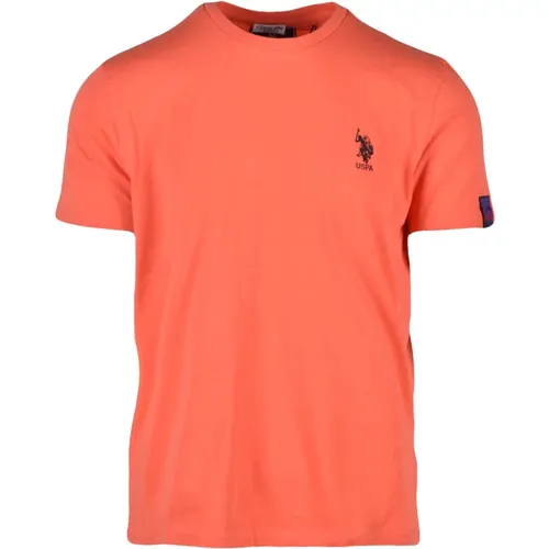 Baumwolle Elasthan T-shirt , Herren, Größe: XL - U.S. Polo Assn. - Modalova