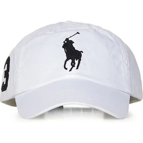 Weiße Hüte mit großem Pony-Stickerei - Polo Ralph Lauren - Modalova