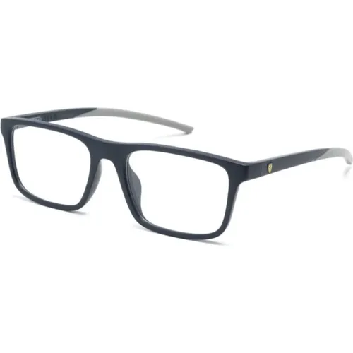 Blaue Optische Brille Stilvolles Modell , Herren, Größe: 54 MM - Ferrari - Modalova