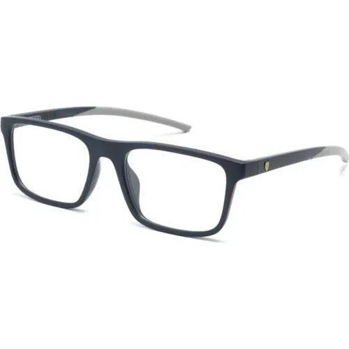 Blaue Optische Brille Stilvolles Modell , Herren, Größe: 56 MM - Ferrari - Modalova