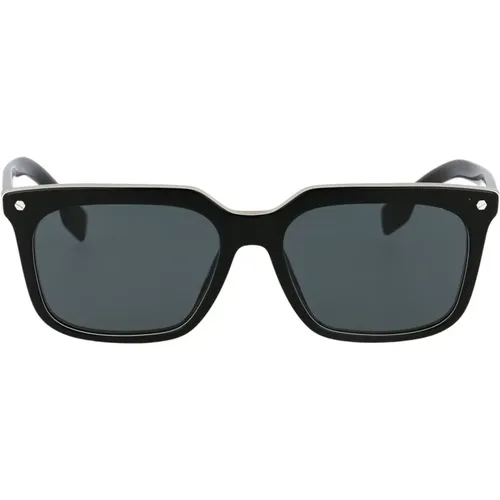 Stilvolle Herren-Sonnenbrille mit quadrachem Rahmen , Herren, Größe: 56 MM - Burberry - Modalova