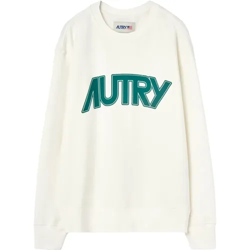 Sweater with Printed Design , female, Sizes: XS, M, L, S - Autry - Modalova