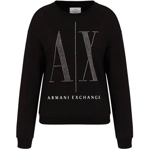 Schwarze Pullover für Männer , Damen, Größe: L - Armani Exchange - Modalova