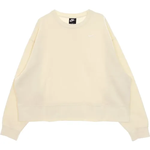 Coconut Milk Crew Neck Sweatshirt , female, Sizes: M, L - Nike - Modalova