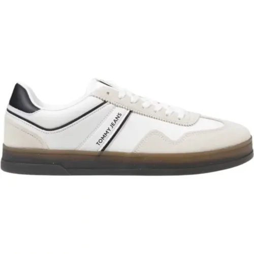 Leder Sneakers Frühling/Sommer Kollektion , Herren, Größe: 44 EU - Tommy Jeans - Modalova