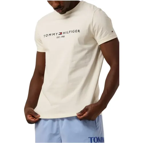 Herren Polo & T-Shirts Logo Tee , Herren, Größe: M - Tommy Hilfiger - Modalova