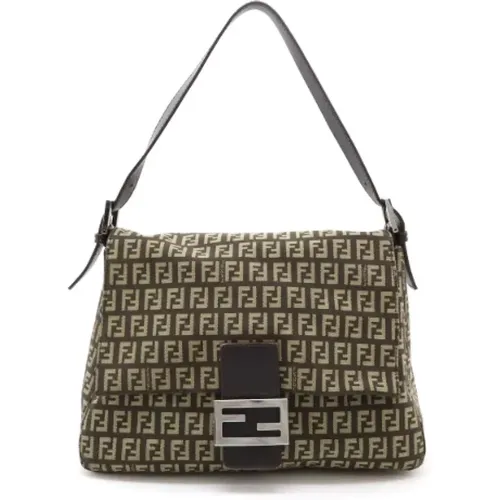 Pre-owned Canvas shoulder-bags , female, Sizes: ONE SIZE - Fendi Vintage - Modalova