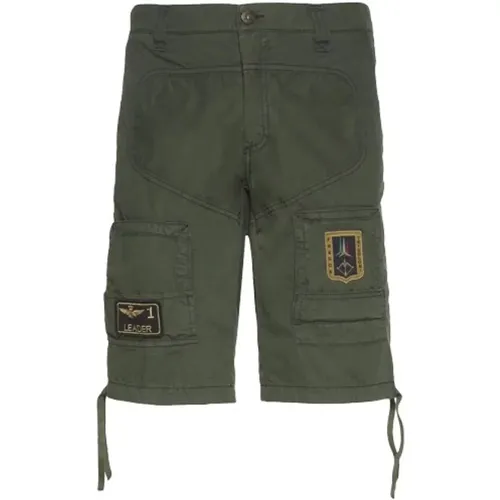 Pilotenstil Baumwollshorts , Herren, Größe: S - aeronautica militare - Modalova