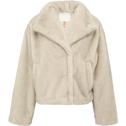 Faux Fur Outdoor Jacket , Damen, Größe: M - s.Oliver - Modalova