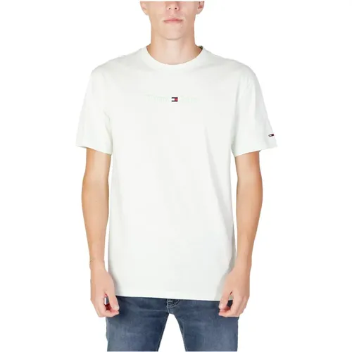 Mens T-shirt, Short Sleeve , male, Sizes: M, XL, 2XL - Tommy Jeans - Modalova