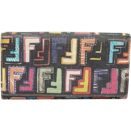 Pre-owned Coated canvas wallets , female, Sizes: ONE SIZE - Fendi Vintage - Modalova