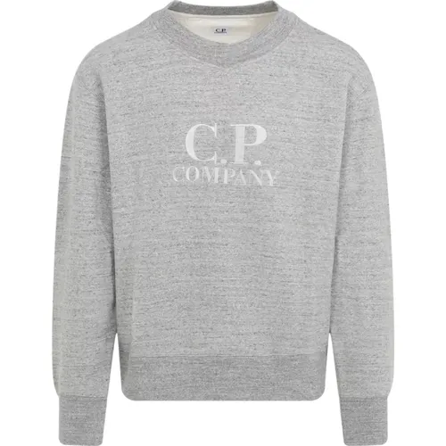 Grey Sweatshirt for Men Aw24 , male, Sizes: M, L, S - C.P. Company - Modalova