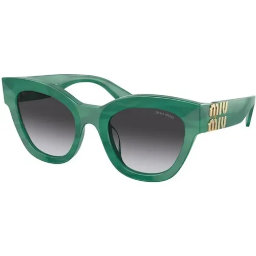 Grüne Verlauf-Sonnenbrille MU 01Ys - Miu Miu - Modalova