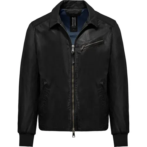 Nash leather jacket , male, Sizes: M, 2XL, XL, L - BomBoogie - Modalova