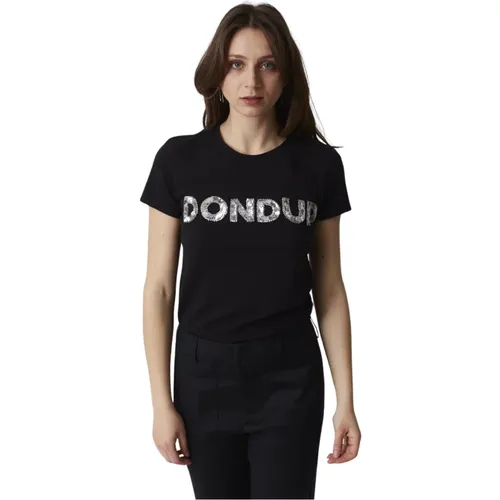 Casual T-Shirt , Damen, Größe: L - Dondup - Modalova