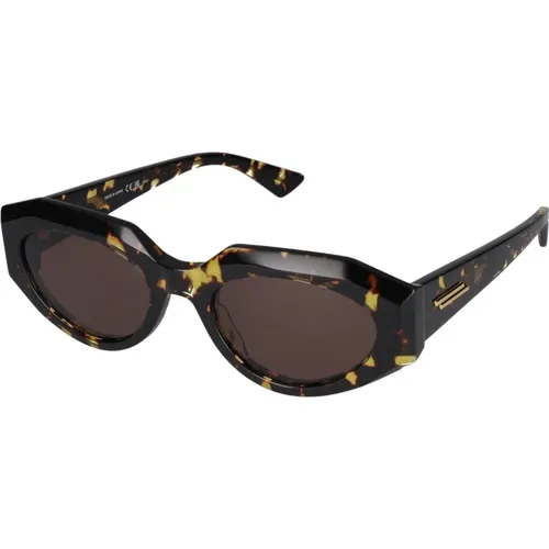 Stylische Sonnenbrille BV1031S,Stylish Sunglasses in Havana/,/Grey Sunglasses,/ Sunglasses BV1031S,/Grey Sunglasses, Sunglasses Bv1031S - Bottega Veneta - Modalova
