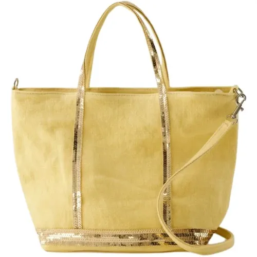 Gelbe Shopper Tasche aus Kalbsleder , Damen, Größe: ONE Size - Vanessa Bruno - Modalova