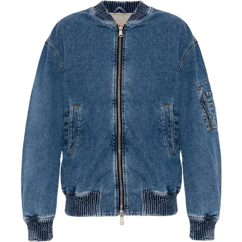 Jeansjacke , Herren, Größe: L - Diesel - Modalova