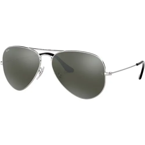 Classic Aviator Sunglasses in Silver , unisex, Sizes: 58 MM - Ray-Ban - Modalova