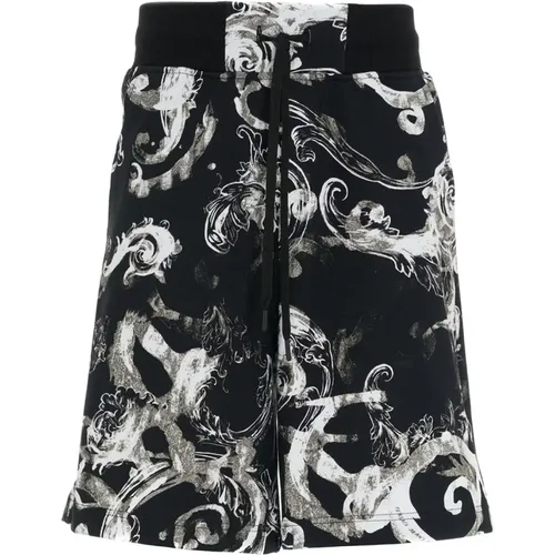 Black Shorts for Men , male, Sizes: L, S - Versace Jeans Couture - Modalova