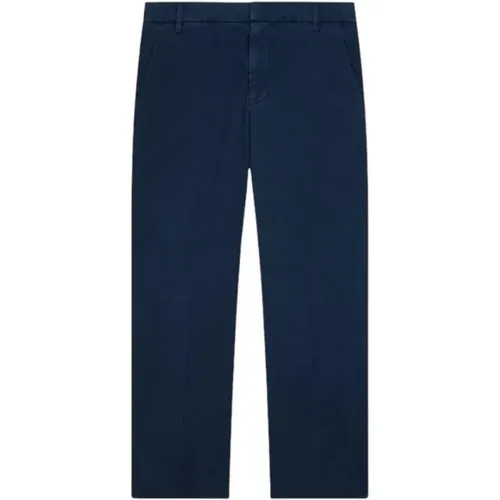 Blaue Zip Chino Hose , Damen, Größe: W25 - Dondup - Modalova