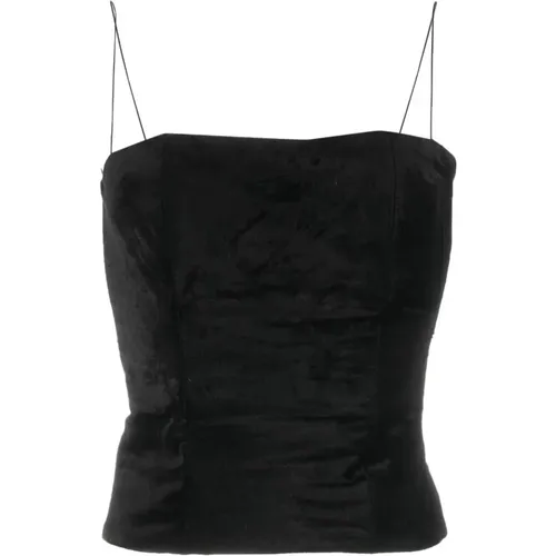 Samt Bustier Top , Damen, Größe: M - Forte Forte - Modalova