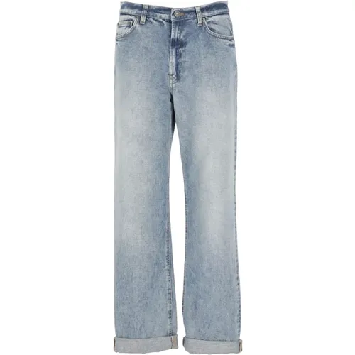 Jeans with Logo Patch , female, Sizes: W26, W27, W25, W24 - Dondup - Modalova