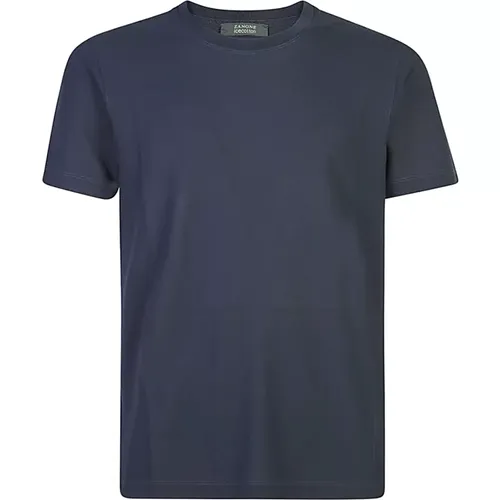 Blaue T-Shirts und Polos Zanone - Zanone - Modalova