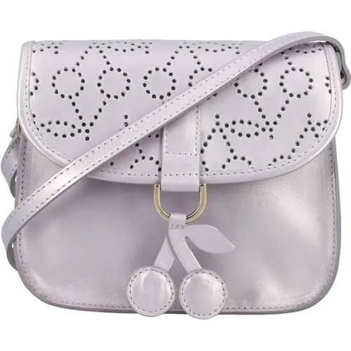 Girls Bags Handbag Parme Fonce Ss24 , female, Sizes: ONE SIZE - Bonpoint - Modalova