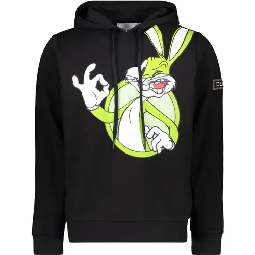 Maxi Print Hoodie , Herren, Größe: S - Iceberg - Modalova