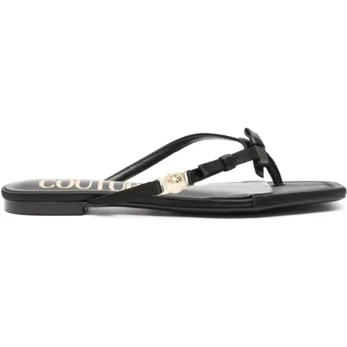 Schwarze Sandalen mit Millie Design 87 - Versace Jeans Couture - Modalova