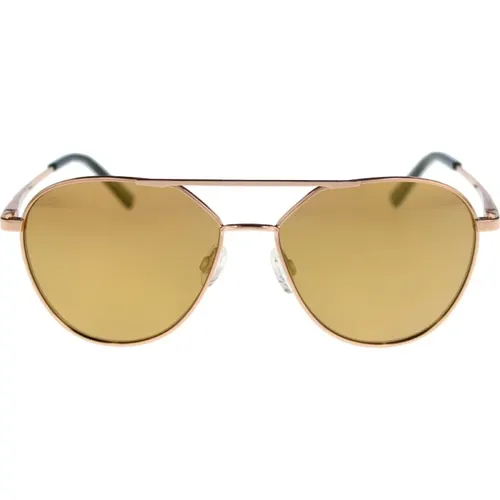 Odell Rose Gold Polarized Sunglasses , unisex, Sizes: 56 MM - Serengeti - Modalova
