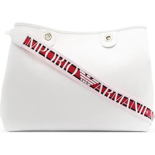 Weiße Tote Tasche für Frauen , Damen, Größe: ONE Size - Emporio Armani - Modalova