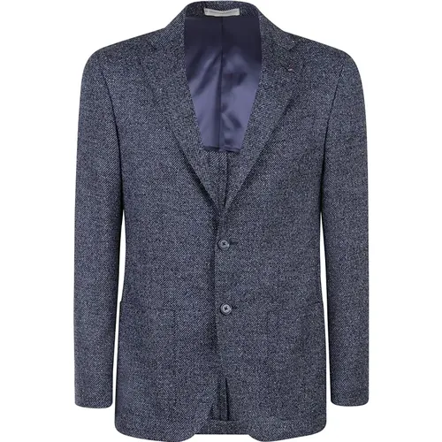 Blaue Jacken mit Donegal-Stil - Corneliani - Modalova