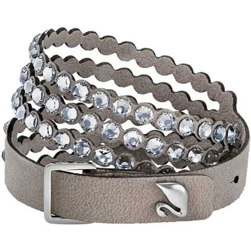 Power Collection Wrap Bracelet Grey , female, Sizes: ONE SIZE - Swarovski - Modalova