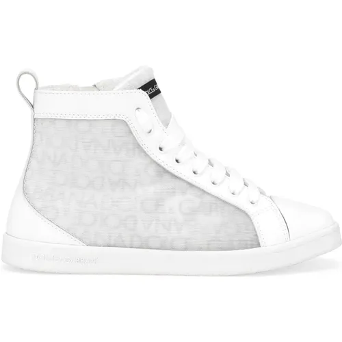 Kinder Weiße High Top Sneakers - Dolce & Gabbana - Modalova