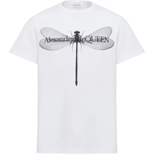 Lässiges Baumwoll T-Shirt,Lässiges Baumwoll-T-Shirt - alexander mcqueen - Modalova