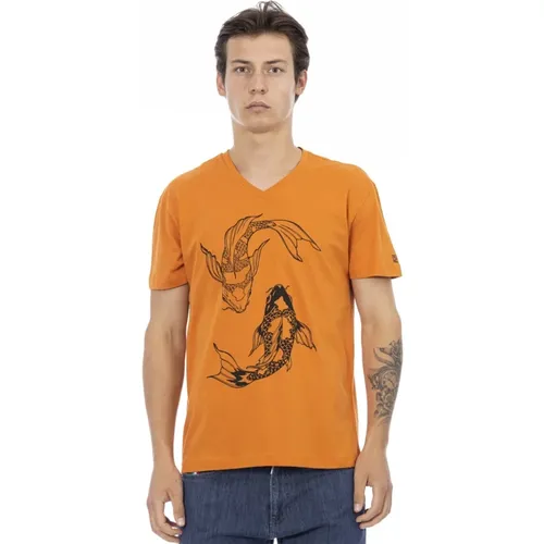 T-Shirts , Herren, Größe: XL - Trussardi - Modalova