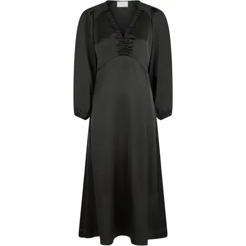 Elegant Sateen Maxi Dress , female, Sizes: S, XS, XL, M - NEO NOIR - Modalova