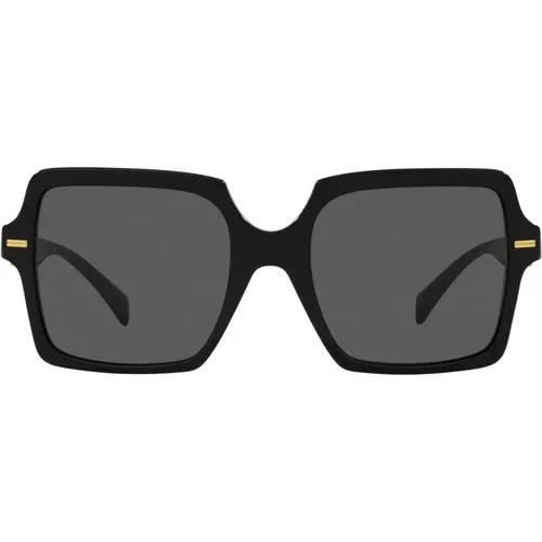 Quadratische Sonnenbrille Ve4441 Gb1/87 , Damen, Größe: 55 MM - Versace - Modalova
