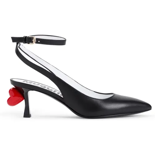 Elegant Nero Pump Shoes , female, Sizes: 7 UK, 6 UK, 5 1/2 UK, 5 UK, 3 UK - Moschino - Modalova