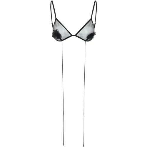 Flower Triangle Bra Hanging Stem , female, Sizes: XS - Nensi Dojaka - Modalova