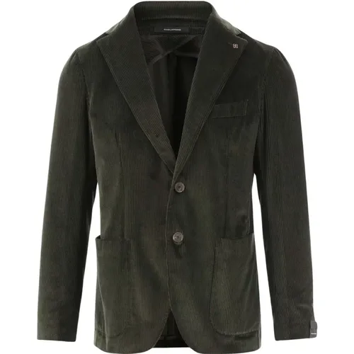 Stretch Cotton Velvet Corduroy Jacket , Herren, Größe: L - Tagliatore - Modalova