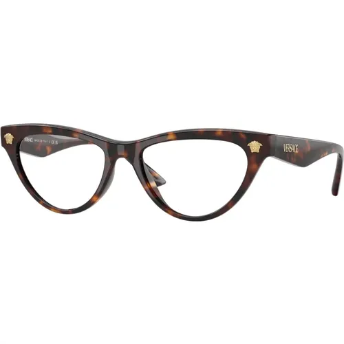 Stilvolle Brille im Trendigen Design , Damen, Größe: 52 MM - Versace - Modalova