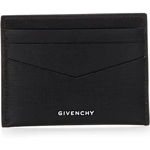 Wallet with Silver Embossed Signature , male, Sizes: ONE SIZE - Givenchy - Modalova