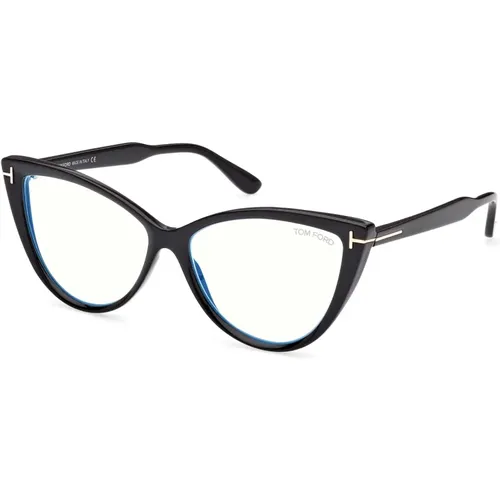 Stilvolle Brille Ft5843-B Schwarz,Stilvolle Brille Ft5843-B in Braun,Schultertasche mit Vista Modell Ft5843-B - Tom Ford - Modalova