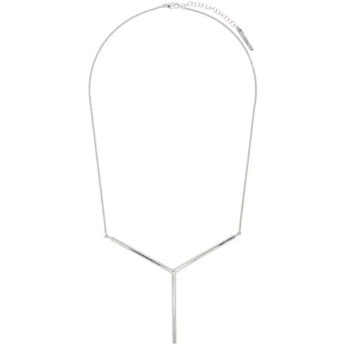 Maxi Silver Logo Halskette , Herren, Größe: ONE Size - Y/Project - Modalova