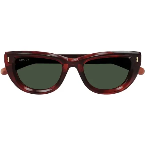 RivetsLarge Sunglasses , female, Sizes: 51 MM - Gucci - Modalova