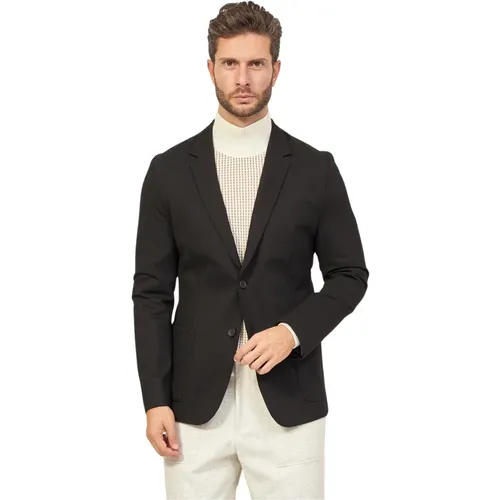 Slim Fit Jacket with Classic Revers , male, Sizes: 2XL - Hugo Boss - Modalova