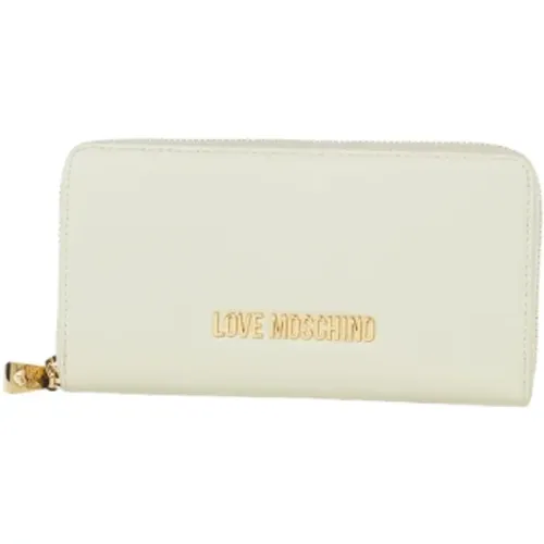 Signature Wallet , female, Sizes: ONE SIZE - Love Moschino - Modalova